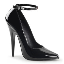 Sexy Black Ankle Strap 6&quot; Stilettos High Heels Pumps Shoes DEVIOUS DOM431/B - £49.82 GBP