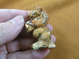 (Y-UNI-575) tan Jasper UNICORN horse Figurine carving gemstone unicorns ... - €13,46 EUR