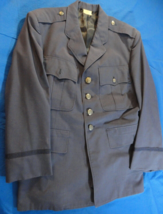 1968 Usaf Air Force Dress Blue 1549 Shade Uniform 4 Pocket Jacket Coat 40XS - $51.83