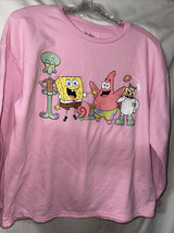 Spongebob Squarepants Pink J Rs Crewneck Sweatshirt Size Xl Nwot Low $ - £13.14 GBP