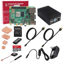 Rastech Raspberry Pi 4 2Gb Starter Kit With 32Gb Micro Sd Card, Power Su... - $352.99