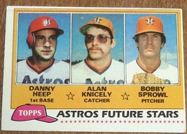 Astros Future Stars, Astros, 1981  #82 Topps Baseball Card, GOOD CONDITION - £3.10 GBP
