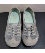 Womens Skechers 22468 Relaxed Fit Memory Foam Gray / Aqua Athletic Shoes... - $31.92