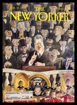 COVER ONLY The New Yorker January 25 1993 Bill Clinton, Abe Lincoln by E. Sorel - £11.12 GBP