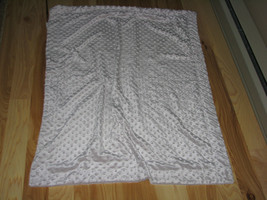 Rn 119741 Baby Blanket Gray Silver Minky Bump Dot Blanket Soft - £28.48 GBP