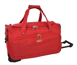 DR487 Lightweight Mid Size Holdall with Wheels Red - £38.36 GBP