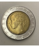 1988 Italiana 500 Lira Coin - $162.43 MXN