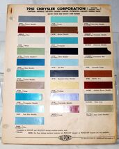 1961 Chrysler Corp Passenger Cars/Dodge Trucks Exterior Color Samples 692 - €6,79 EUR