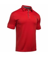 Under Armour Size L Men&#39;s UA Tech Polo Golf Shirt Red/Graphite - $474.98 MXN
