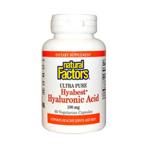 Natural Factors Hyabest Hyaluronic Acid, 60 Vegetarian Capsules - $34.97