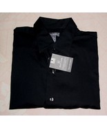 Men&#39;s Van Heusen Casual Dress Shirt Classic Fit Black Stripe Long Sleeve... - $34.16 CAD