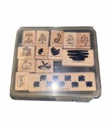 Stampin Up! 2001 Stamps Lot of 13 In Case mix holidays occasions Random ... - $189.44 MXN