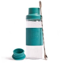 Mason Jar Cocktail Shaker Kit New Glass with Silicone Sleeve - £21.38 GBP