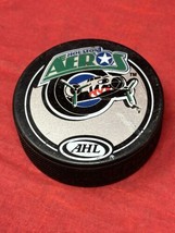AHL Houston AEROS Hockey Puck Ln Glas Co Slovakia VTG Minor League Ice - $9.85