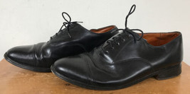 Vtg Lynn Boot Benchmade Black English Leather Sole Oxfords Dress Shoes 8... - £47.78 GBP