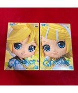 Q posket Kagamine Rin Len Figure A Color Set of 2 Vocaloid Miku Figure Q... - £39.96 GBP