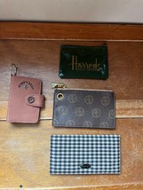 Lot of Burt’s Bees Fabric Credit Card Holder Key Chain &amp; Green Harrod’s ... - $13.09