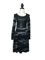 Kensie Size XS Viscose Spandex Long Sleeve Marled Dress Shiny Front Fit ... - £7.07 GBP