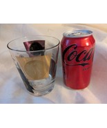 1960 MCM Cera Bob Wallack Highball Cocktail Glass Gold Black Coin 4.5 In... - $245.29 MXN