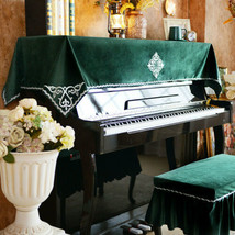 Piano Cover Cloth Fabric Decorative Dust-proof for Upright Piano Top Cover - £19.20 GBP+