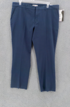 Dickies Womens The Perfect Shape Pant Sz 22 Reg Straight Navyblu 360 Stretch Nwt - £14.11 GBP