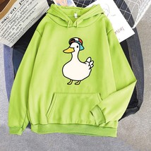 s Dancing Duck Hoodies Hoive Sweatshirts Women Long Sleeve Oversized Crewneck St - £53.09 GBP