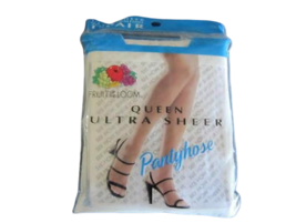 Panty Hose Fruit of the Loom Queen Ultra Sheer White Size D 3X-4X New Ol... - £7.77 GBP