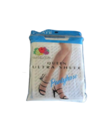 Panty Hose Fruit of the Loom Queen Ultra Sheer White Size D 3X-4X New Ol... - $13.52 CAD