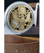 Presidential Seal Belt and Buckle Leather Large 36-45 nice! - $39.99