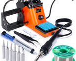 LED Display Soldering Iron Station Kit W 2 Helping Hands, 6 Extra Iron T... - $90.22