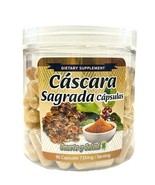 Cascara Sagrada 90 Capsules 735mg 100% Natural - $27.34 CAD