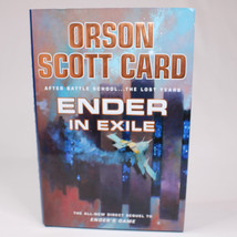 SIGNED Ender In Exile The Ender Quintet Card Orson Scott HC Book DJ 1st Edition - £37.69 GBP
