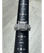 Zales 10k White Gold Natural Diamond Princess 3.5tcw Ring Size 7.25 ZEI ... - $21,799.05 MXN