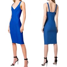 Zac Posen Haley Dress 12 Lapis Blue Sleeveless V-Neck New - $89.09