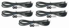 Lot 50 US 2 Prong 2Pin AC Power Cord Cable Charge Adapter PC Laptop PS2 PS3 Slim - £33.01 GBP