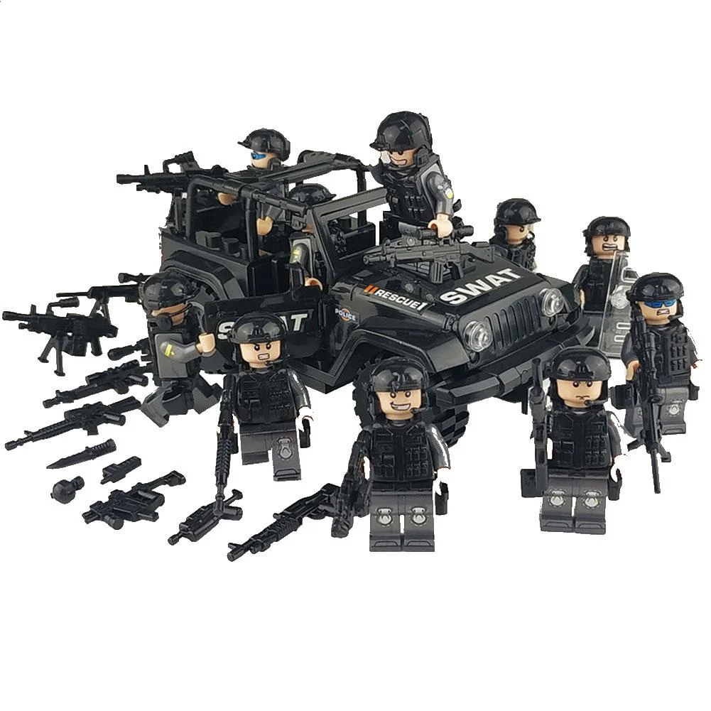 Military Special Forces Soldiers Bricks Figures Guns Weapons Compatible Armed - £15.98 GBP+