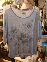 Ladies XL Mudd Top With Pretty Lace shoulders  3/4 sleeves.   - £11.80 GBP