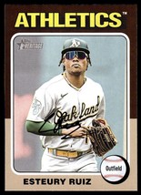 2024 Topps Heritage Esteury Ruiz Oakland Athletics #300 - $1.89