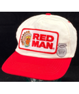 Vintage Red Man Chewing Tobacco Red Snapback Patch Trucker Hat /Cap -Mad... - $546.91 MXN