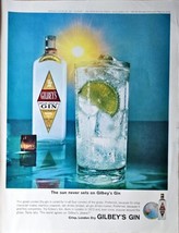 Gilbey&#39;s Gin The sun never sets on Gilbey&#39;s Gin Sunset-1964 Vintage Prin... - $10.12