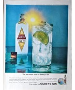 Gilbey&#39;s Gin The sun never sets on Gilbey&#39;s Gin Sunset-1964 Vintage Prin... - €8,78 EUR