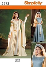 Simplicity Sewing Pattern 2573 Medieval Costume Misses Size 8-16 - £15.06 GBP