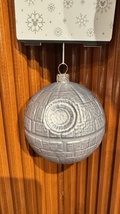Disney Parks Star Wars Death Star Glass Ornament NEW image 2