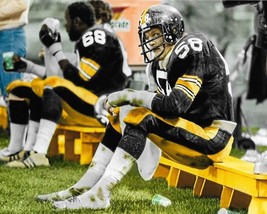 Jack Lambert 8X10 Photo Pittsburgh Steelers Picture Nfl Football On Bench - $4.94