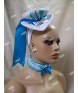 Funky 2pc Alice in Wonderland Mini Top Hat Headband Choker Collar Set Ma... - $376.03 MXN