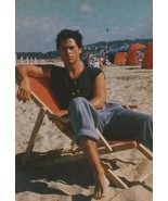 Rob Lowe John Stamos teen magazine pinup clipping vintage barefoot beach... - $5.00