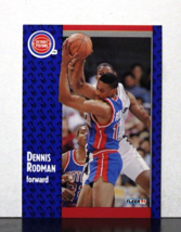 NBA DENNIS RODMAN 1991 Fleer Detroit Pistons Basketball Trading Card #63 - £6.19 GBP