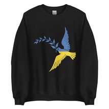 Peace in Ukraine Flag Dove. Stand with Ukraine Sweatshirt. Support Ukrainian T-S - $29.35+