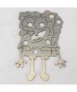 SpongeBob SquarePants Steel Metal Art Handmade 4.4&quot; Wide x 7&quot; Tall x .1&quot;... - $32.33
