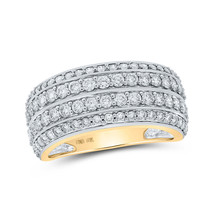 10kt Yellow Gold Mens Round Diamond Band Ring 2 Cttw - £1,653.69 GBP